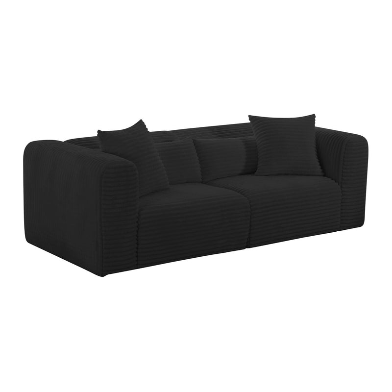 Tarra Fluffy Oversized Corduroy Modular Loveseat