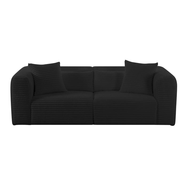 Tarra Fluffy Oversized Corduroy Modular Loveseat