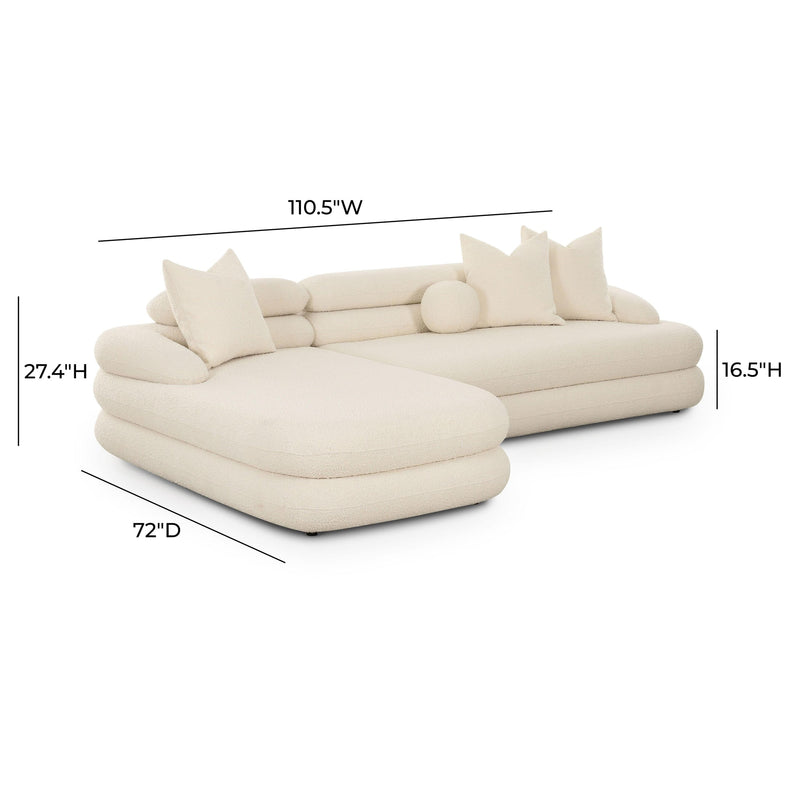 Lulu Cream Boucle Modular Sectional