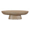 Eclipse Textured Faux Travertine Indoor / Outdoor Coffee Table