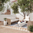 Alexa Cream Outdoor Sofa