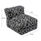 Chiara Indoor / Outdoor Black Accent Pouf