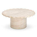 Blossom Washed Travertine Finish Indoor/Outdoor Coffee Table