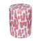 Taurus Ceramic Stool in Pink Strokes Print