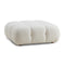 Calliope Cream Vegan Shearling Modular Ottoman