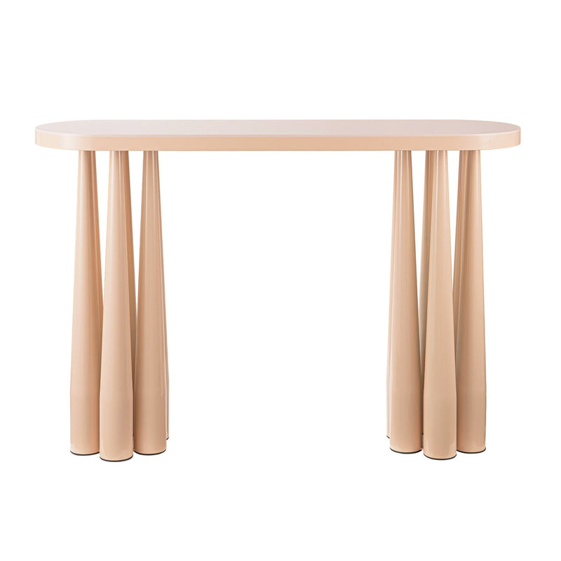 Titan Peach Rose Glossy Console Table