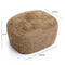 Britt Vegan Shearling Ottoman