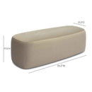 Graceland Faux Mohair Bench