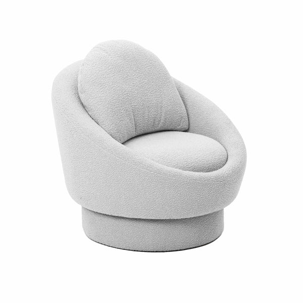 Sammy Boucle Swivel Lounge Chair