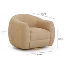 Judy Boucle Swivel Chair