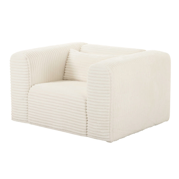 Tarra Fluffy Oversized Corduroy Armchair