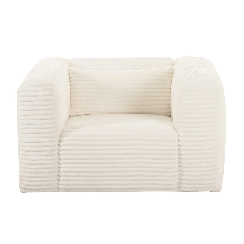 Tarra Fluffy Oversized Corduroy Armchair