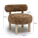 Carmel Vegan Shearling Accent Chair