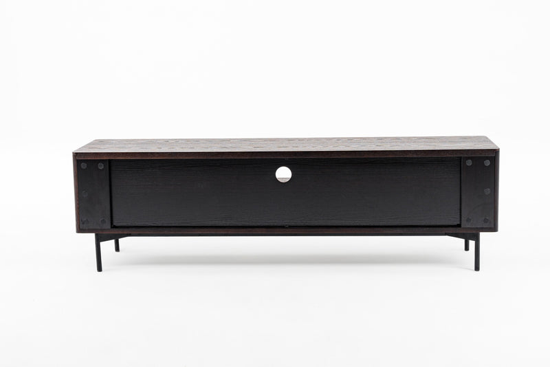 Modrest Calhoun - Modern Smoked Ash TV Stand