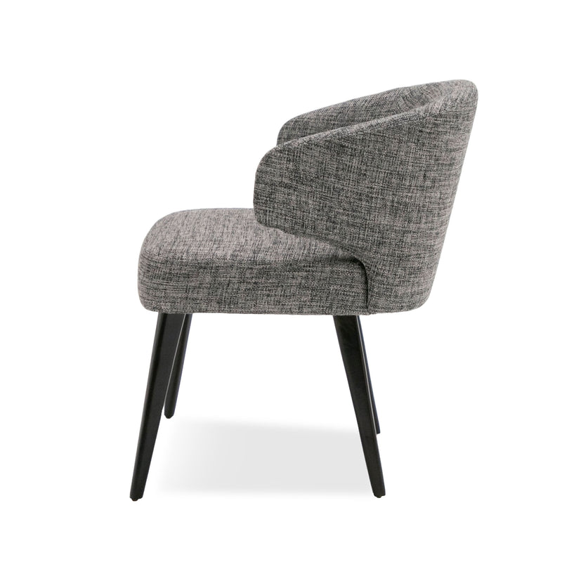 Modrest Carlton Modern Grey Fabric Dining Chair