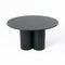 Modrest Depew - Mid-Century Modern Black Oak Round Dining Table