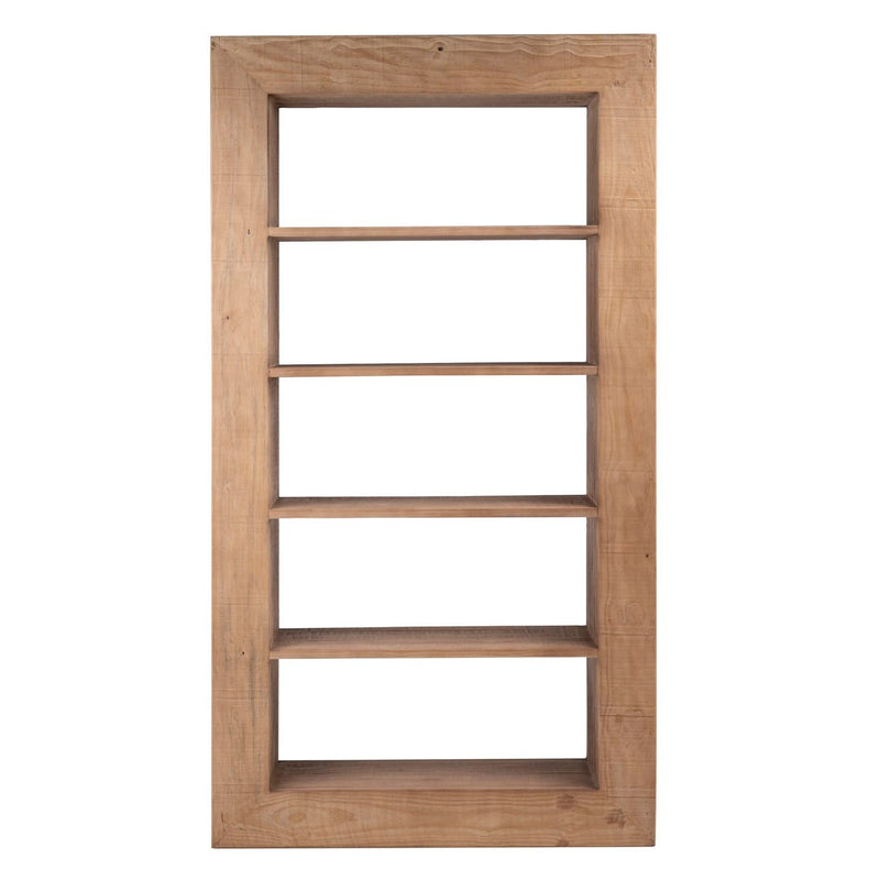 Amaya Bookcase Light Warm Wash Sealed Finish