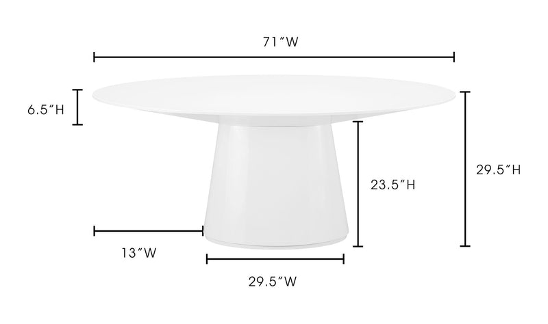 Otago Oval Dining Table