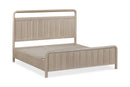 Camden Shiplap Oak Wood Platform Bed in Chai