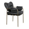 Aphrodites Chair, Metal with Leather