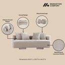 Modern Verandah Chenille 90.6" Sofa