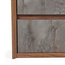 Nova Domus Rado Modern Walnut & Stucco Nightstand