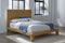 Batten Solid Oak Slatted Platform Bed in Blonde