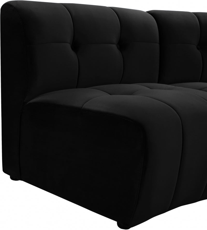 Limitless Modular Velvet 2 Piece Loveseat