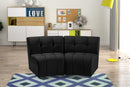 Limitless Modular Velvet 2 Piece Loveseat