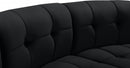 Limitless Modular Velvet 2 Piece Loveseat