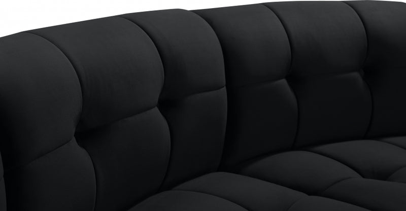 Limitless Modular Velvet 2 Piece Loveseat