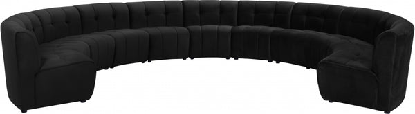 Limitless Modular Velvet 11 Piece Sectional