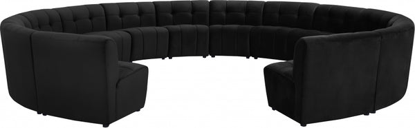 Limitless Modular Velvet 14 Piece Sectional