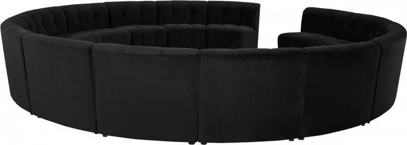 Limitless Modular Velvet 15 Piece Sectional