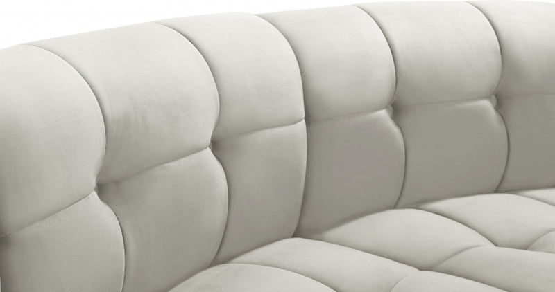 Limitless Modular Velvet 2 Piece Loveseat