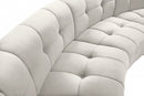 Limitless Modular Velvet 4 Piece Sectional