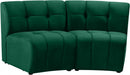 Limitless Modular Velvet 2 Piece Loveseat