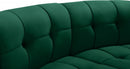 Limitless Modular Velvet 2 Piece Loveseat