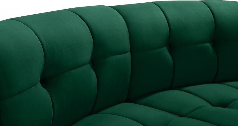 Limitless Modular Velvet 2 Piece Loveseat