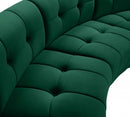 Limitless Modular Velvet 2 Piece Loveseat