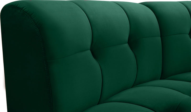 Limitless Modular Velvet 2 Piece Loveseat