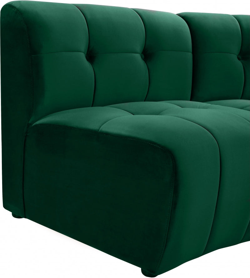 Limitless Modular Velvet 2 Piece Loveseat