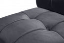 Limitless Modular Velvet 2 Piece Loveseat