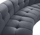 Limitless Modular Velvet 2 Piece Loveseat