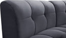 Limitless Modular Velvet 2 Piece Loveseat