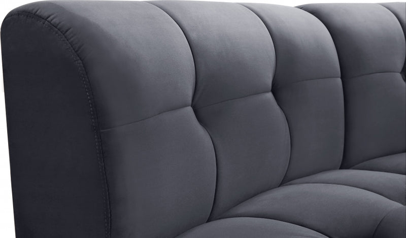 Limitless Modular Velvet 2 Piece Loveseat