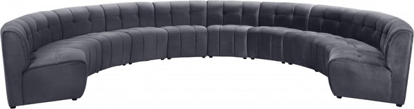 Limitless Modular Velvet 10 Piece Sectional