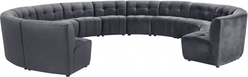 Limitless Modular Velvet 13 Piece Sectional