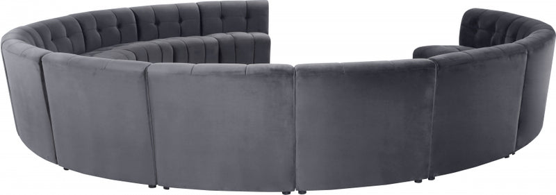 Limitless Modular Velvet 13 Piece Sectional