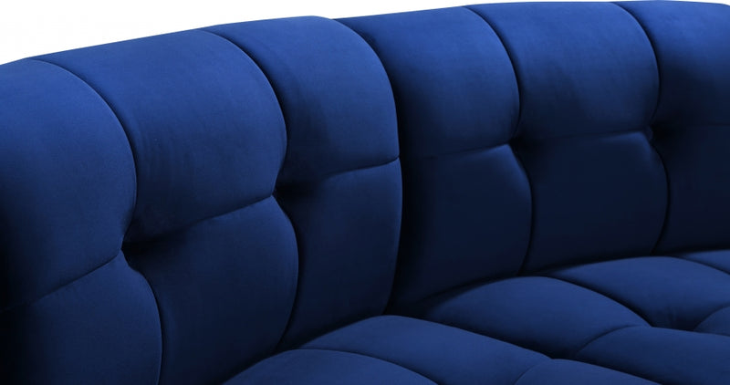 Limitless Modular Velvet 2 Piece Loveseat